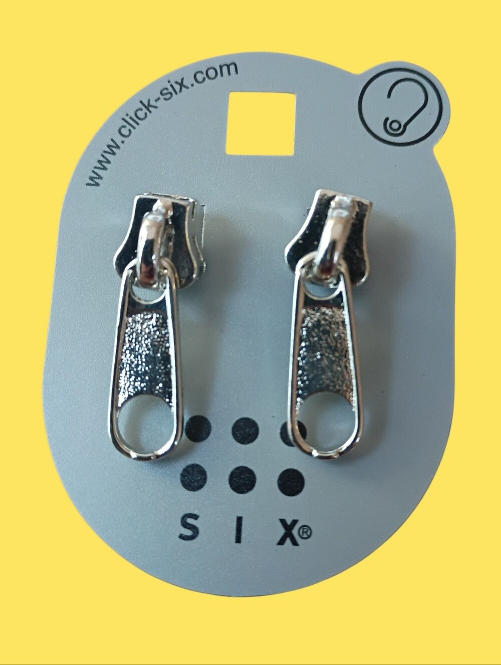 zipper earrings dangle drop statement jewelry